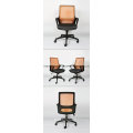 Mobilier de bureau Chrome Finish Modern Metal Staff Chairs